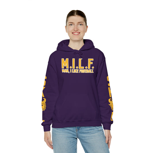 Unisex Heavy Blend™ Hooded Sweatshirt - M.I.L.F. + Original (Sleeves)