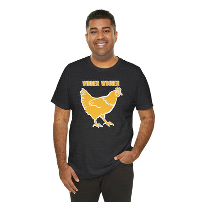 Unisex Jersey Short Sleeve Tee - Winner Winner Chicken Dinner