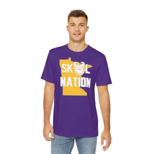 Men's Polyester Tee - Purple - MN Nation