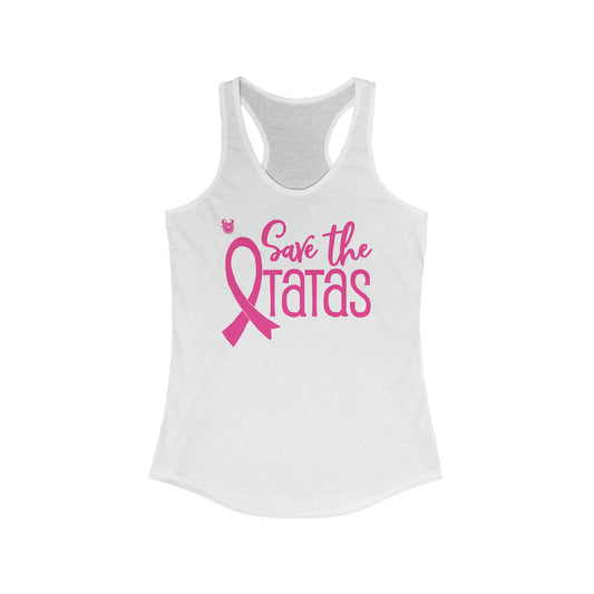 Ladies Ideal Racerback Tank - Save the TaTas