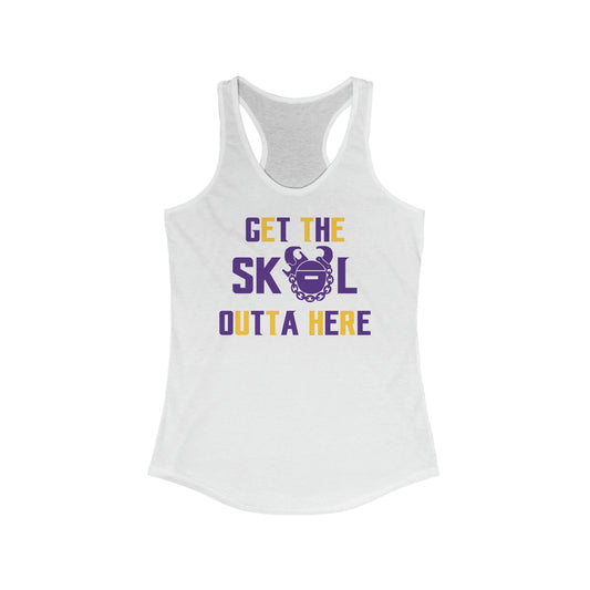 Ladies Ideal Racerback Tank - Get OUTTA Here