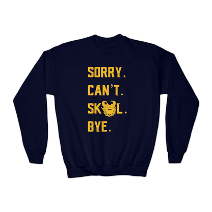 Youth Crewneck - Sorry. Can't. Bye.