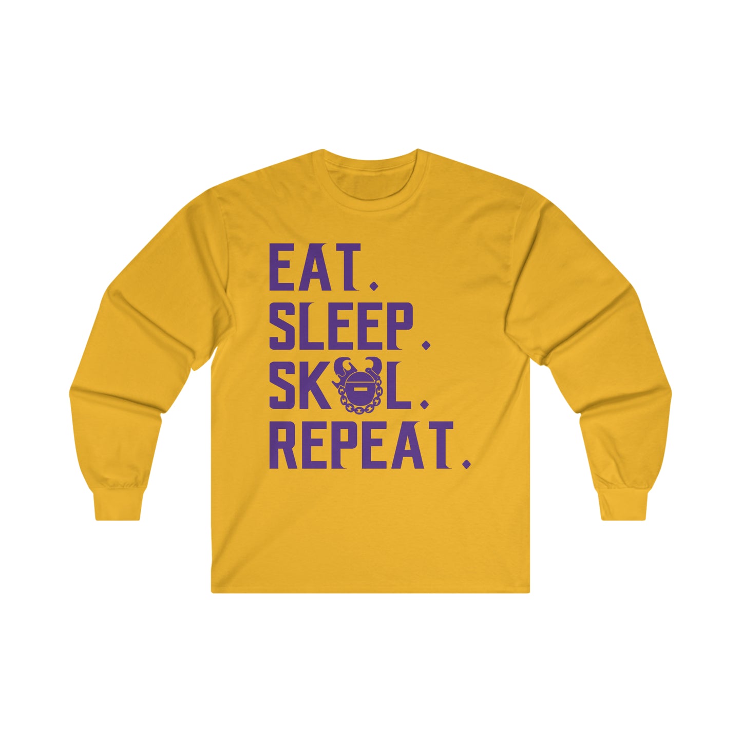 Ultra Cotton Long Sleeve - Eat. Sleep. Repeat.