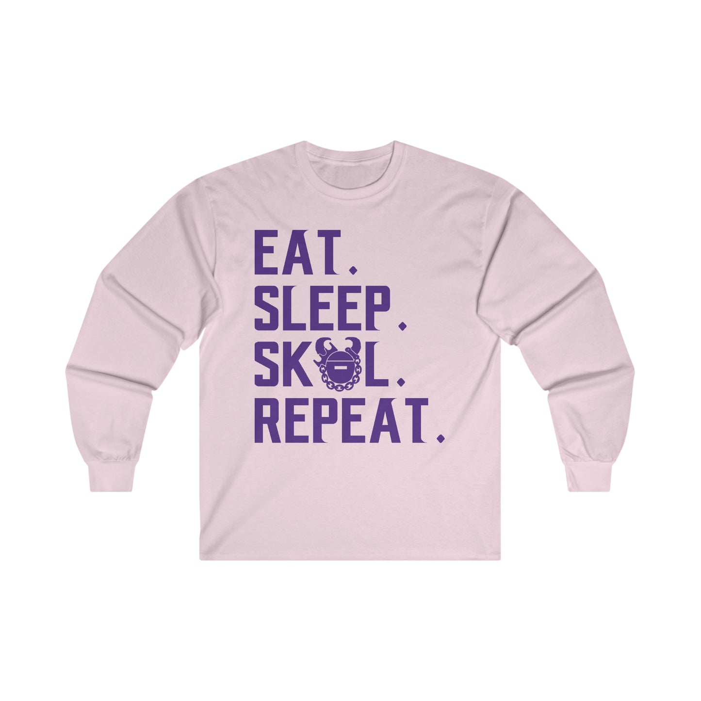 Ultra Cotton Long Sleeve - Eat. Sleep. Repeat.