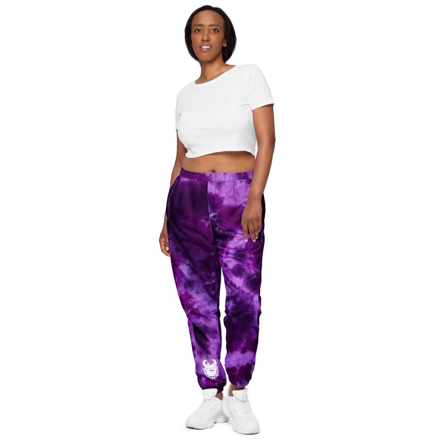 Unisex Track Pants - Purple Tie-Dye