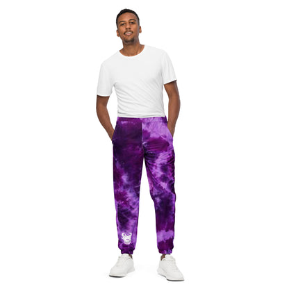 Unisex Track Pants - Purple Tie-Dye