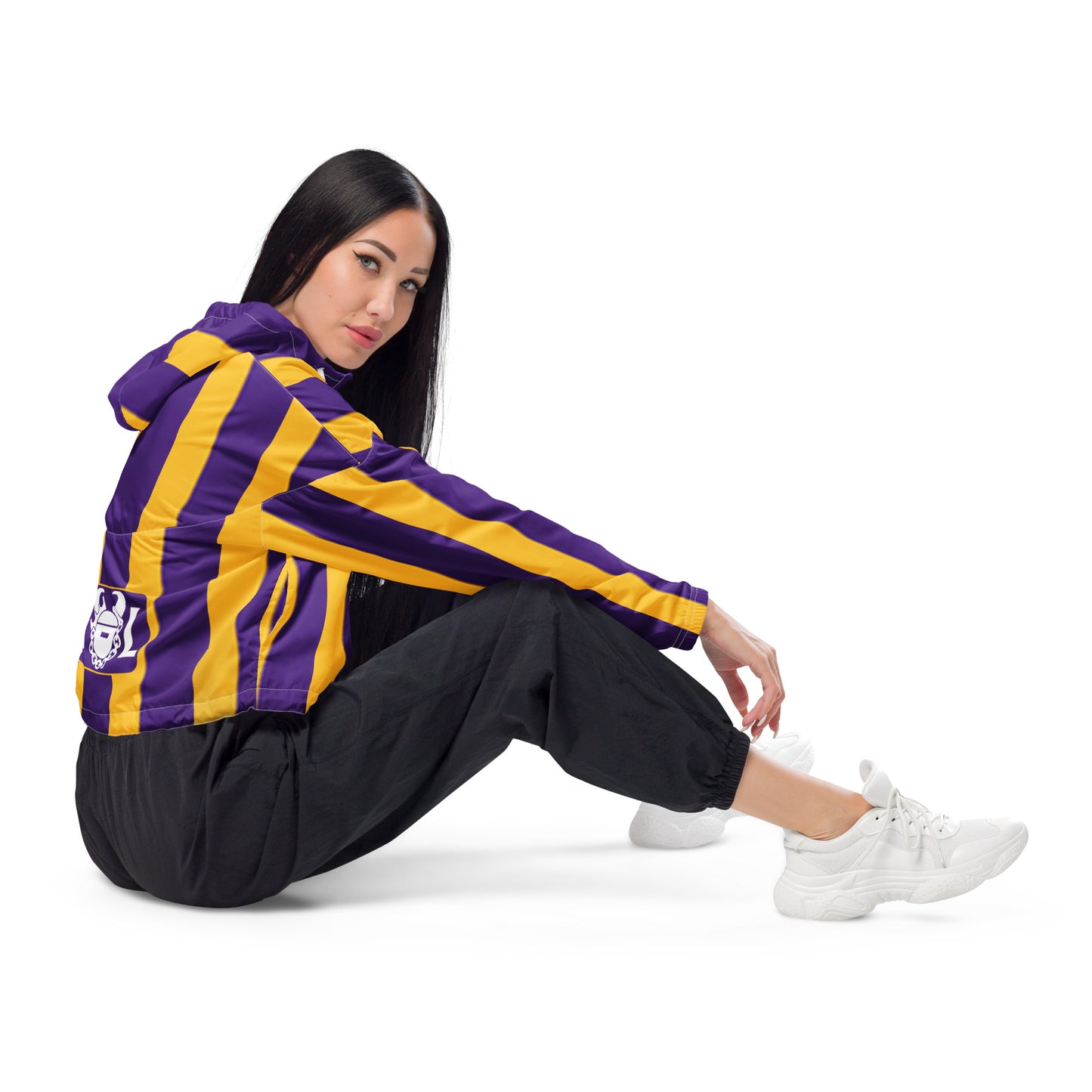 Women’s Cropped Windbreaker - Stripes - The Original