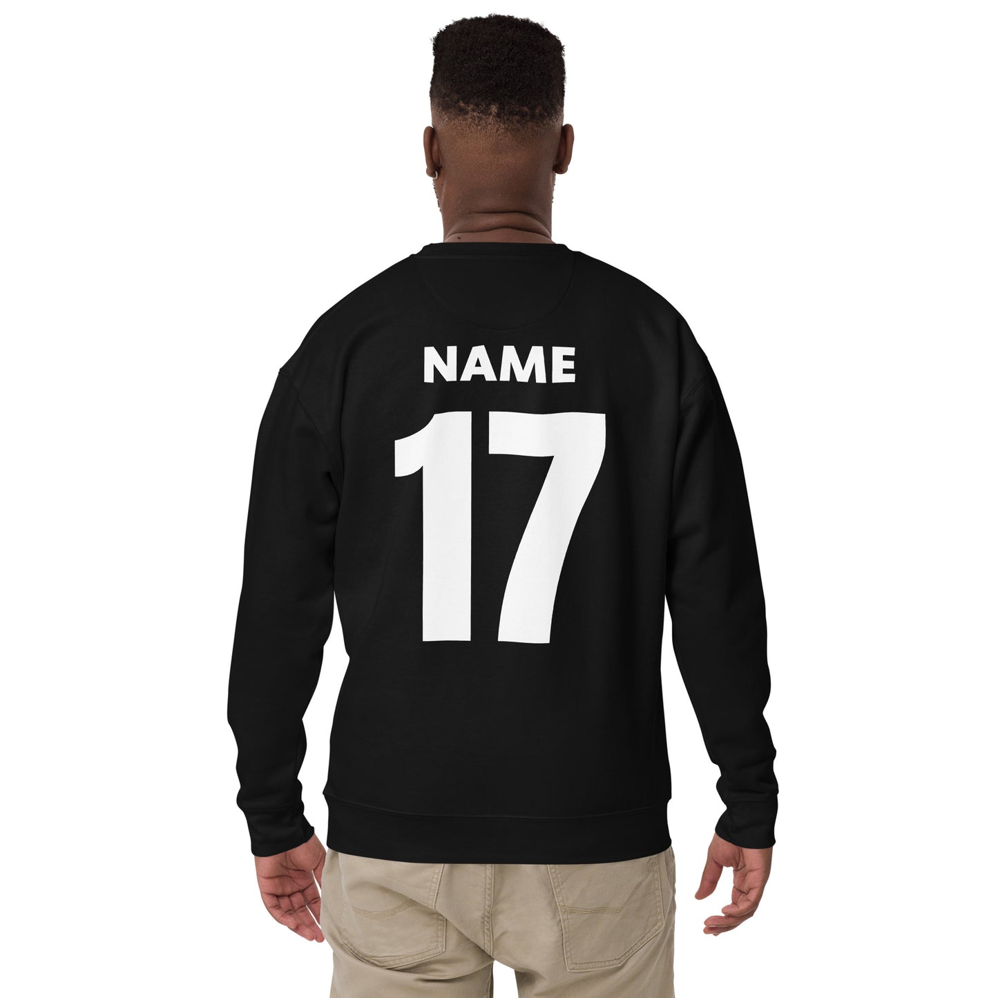 Customizable -- Unisex Premium Crewneck - Black - The Original