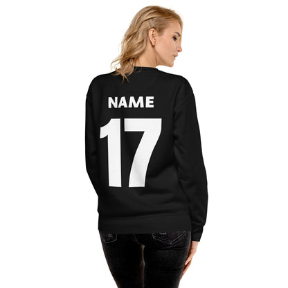 Customizable -- Unisex Premium Crewneck - Black - #Life